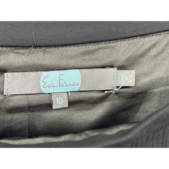 Anthropologie Eva Franco Asymmetrical Striped Tweed Pleated Chiffon Skirt 10 - Picture 5 of 7